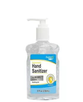 8 Oz Hand Sanitizer Gel Pump Bottle 70% Alcohol