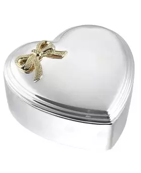 Large Silver Heart Box