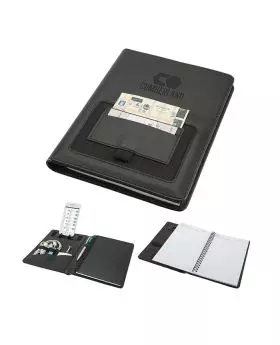 Tech Padfolio with Phone Stand and Wire Organizer Size 6x9