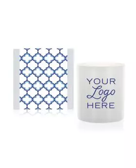 11 Oz Moroccan Candle Gift with White Glass - QHE (Quality High End)