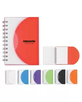 3x4 Spiral Bound Flexible Color Notebook Mini
