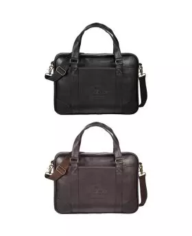 Executive Premium Leatherette Oxford 15 In Laptop Briefcase