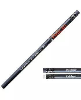 Matte Black Pencil with Black or White Eraser