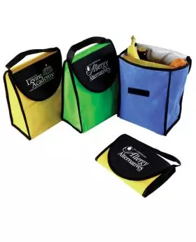 Foldable PolyPro Nonwoven Lunch Tote