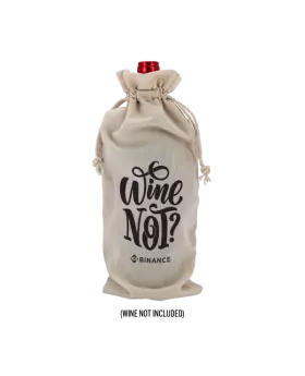 Premium Linen Wine Bottle Gift Bag
