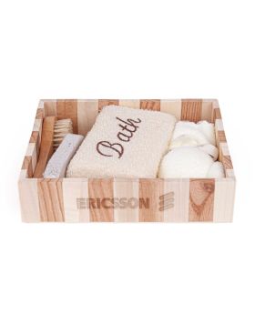 Bamboo Serenity Spa Set with 5 Piece Relaxation Bath Gifts