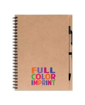 Full Color Printed Custom Eco Spiral Notebook 6.5 x 8.2