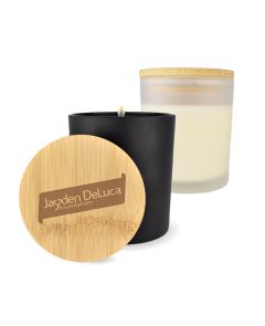 10 Oz Natural Candle in Black or White with Lid