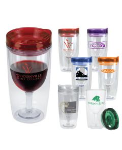 10 Oz Double Wall Wine Tumbler Cup