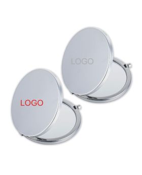 Silver Push Button Mirror