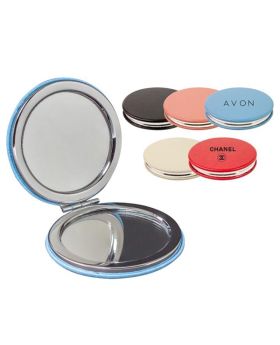 Soft Colorful Leatherette Compact Magnetic Mirror