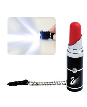 Key Chain Lipstick Flashlight and Phone Charm Dangle