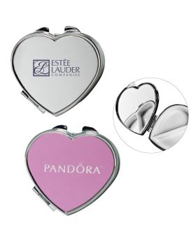 Heart Mirror Compact and Pill Box