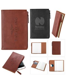 Leather and Suede Technology Pocket Notebook