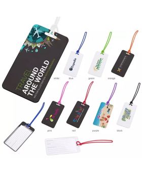 Luggage Tag with Colored Cord