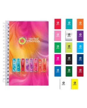 Full Color Spiral Simple Mini Notebook 5 x 3