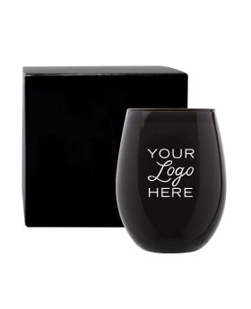 9 Oz Black Ebony Glass Candle - PHE Premium High End