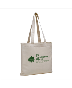 Natural 100% Organic Cotton Gusseted Tote
