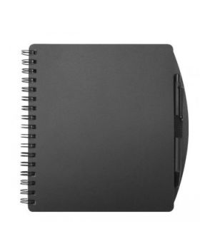 Black Ballpoint Pen with 5x6 Spiral Notebook Set