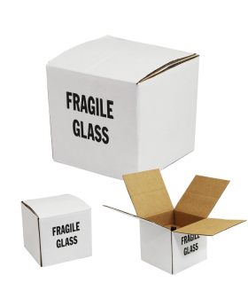 Candle Mailer Corrugated Boxes with Fragile Warning
