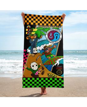 Full Color Edge-to-Edge Sublimated Microfiber Terry Pool Towel