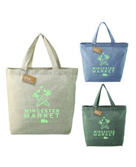 Eco 5 Oz Recycled Cotton Twill Shopper Tote Bag