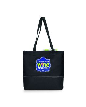 Two-Tone Polycanvas Expo and Convention Tote Bag