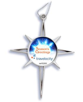 Premium Holiday Die Cast Star Ornament Full Color