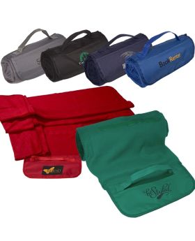 Soft Plush Fleece Blanket with Carry Strap