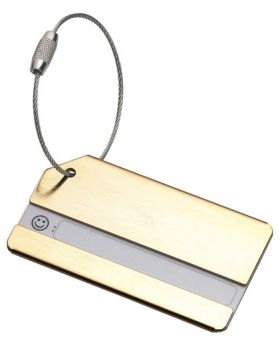 Gold Luggage Tag