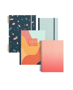 Full Color Notebook in Spiral or Tape Bounded Journal Notebook Medium 5.25x7.75 or Medium 6x8.5