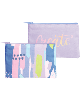 Full Color Edge-to-Edge Printed Heavyweight PolyCanvas Flat Pouch Eco-Friendly
