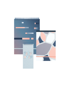 Full Color Trendy Spiral Notepad Flip Taskpad