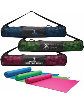 Colorful Yoga Mat with Carry Case and Strap