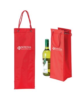 Insulated and Padded Single Wine Tote Bag