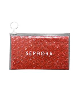 Flat Clear Zippered Pouch with Bubble and Ziplock