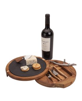 Round Board Wine & Cheese Set