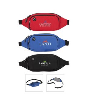 Simple Fanny Waist Pack with Ear Buds Pass Thru Hole