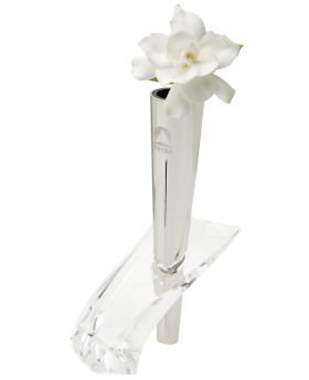 Modern Glacier Acrylic Silver Vase