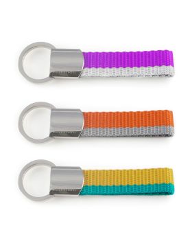 Any Color - Color Strap and Metal Key Chain