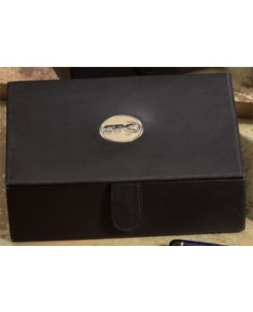 Cowhide Leather Keepsake Box, Large