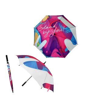 Custom Full Color Designer 54 Inch Arc Umbrella in CYMK