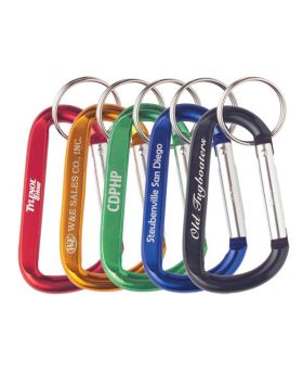 3 Inch Bright Colorful Carabiner with Keyring Key Chain