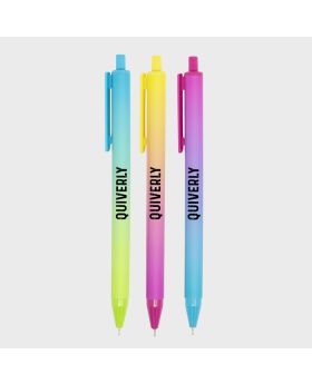 Trendy Gradient Rainbow Barrel Pen