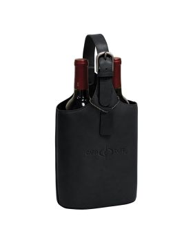 Sebastian Genuine Leather Two Bottle Tote Bag