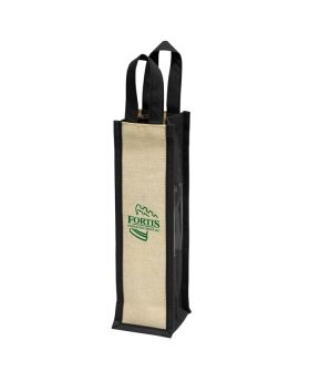 Wine Tote for Single Bottle with ID Window