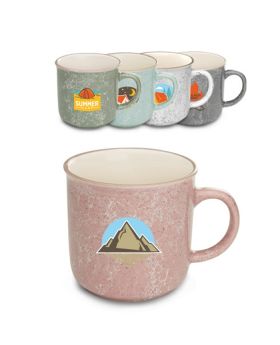 13 Oz Campfire Ceramic Mug Marble Design