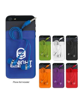 Mobile Phone Stretch Case for Ear Buds