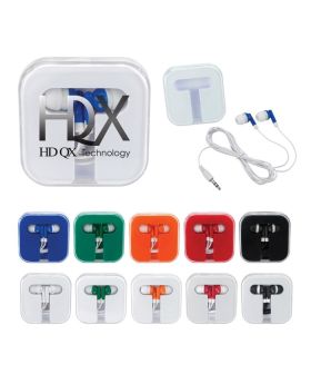 Square Rounded Earbuds Color Play Case