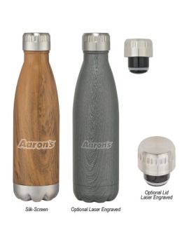 Designer Wood Style 16 Oz On-Trend Vacuum Bottle